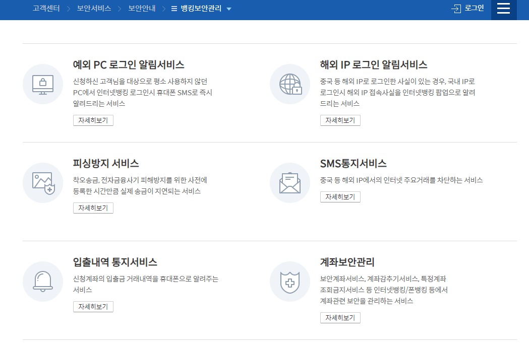 신한은행 문자 알림서비스 인터넷 신청방법