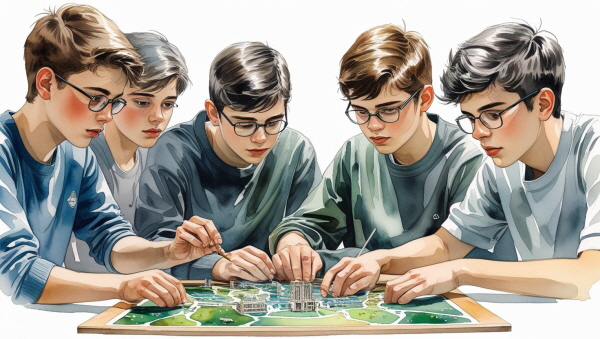 INTJ 자녀는 독립적이고 논리적입니다.에 관한 그림