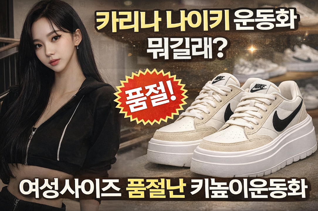 카리나 나이키 키높이 운동화 품절 대란, 이것 때문이었어?