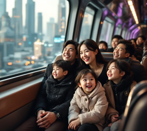 부모-다자녀-기차여행