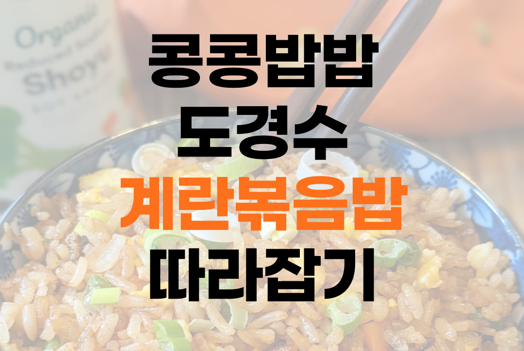 콩콩밥밥 도경수 계란볶음밥 레시피