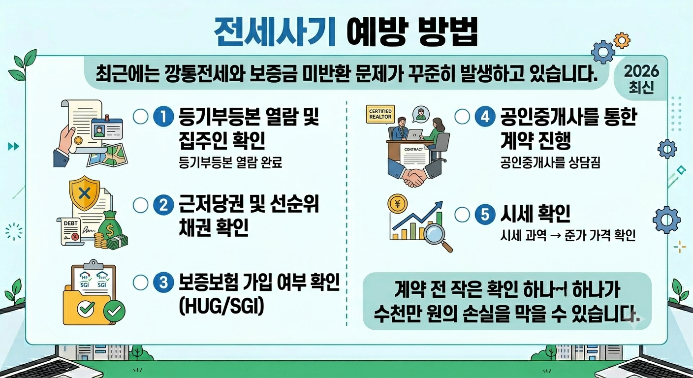 전세사기 예방 방법