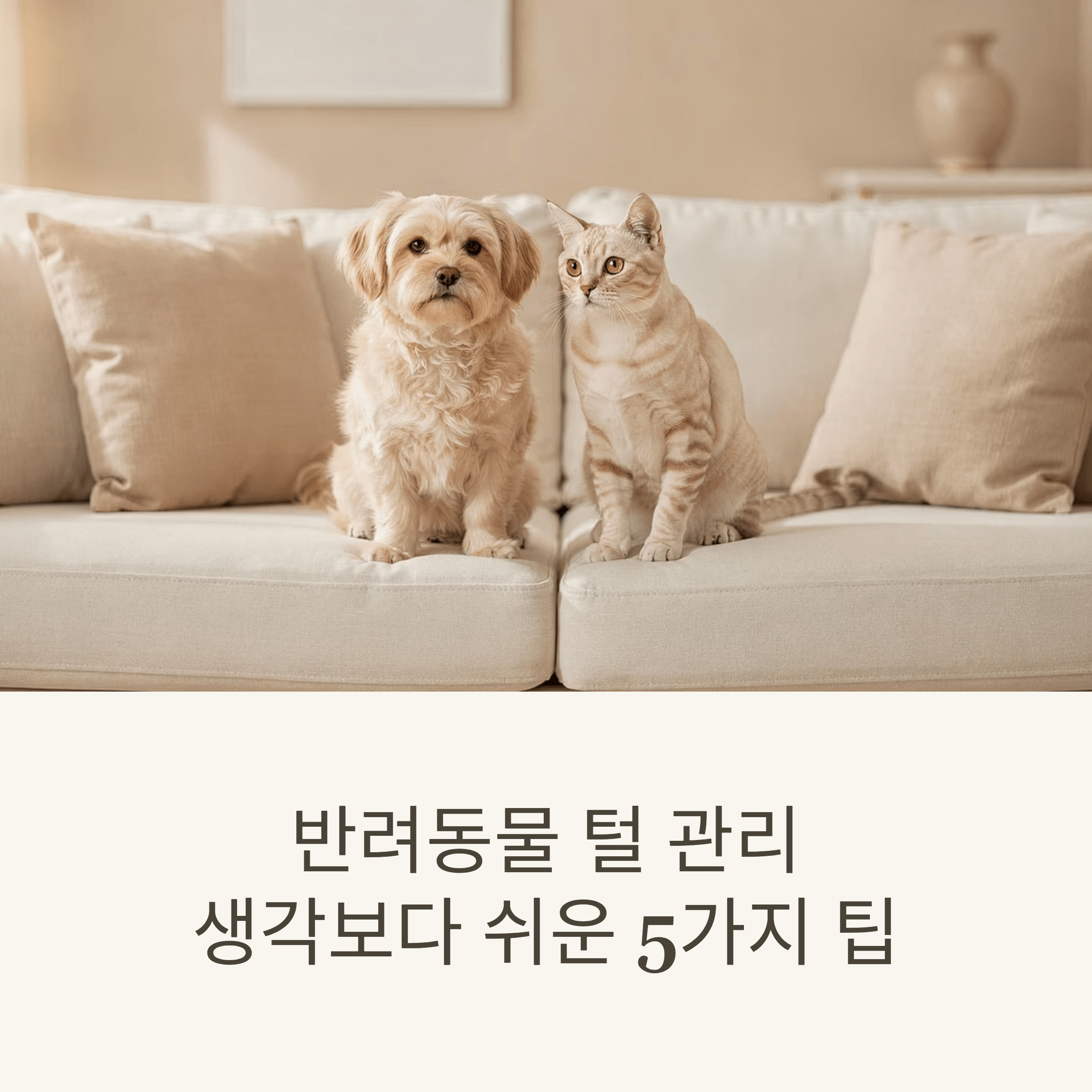 반려동물 털 관리, 생각보다 쉬운 5가지 팁