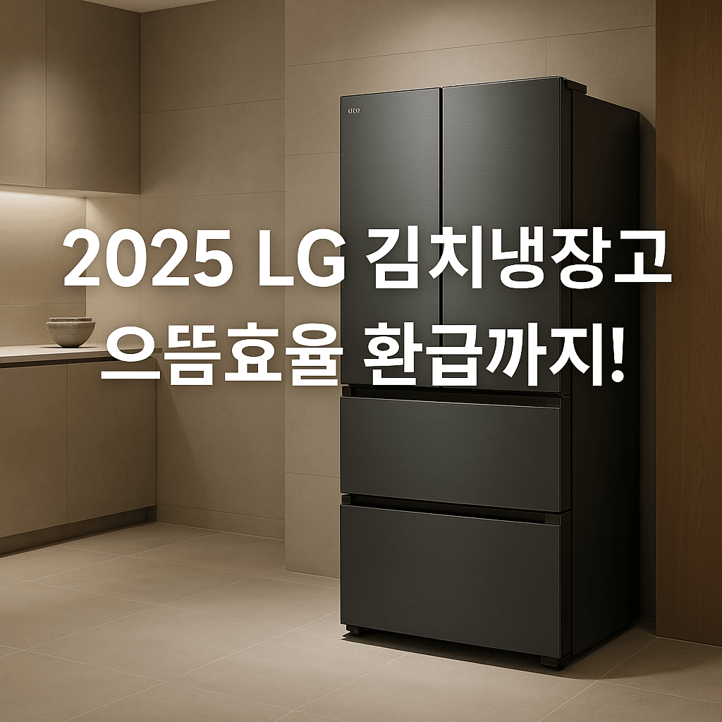 2025 LG 김치냉장고 추천 TOP 3 ❘ 으뜸효율 환급 가능