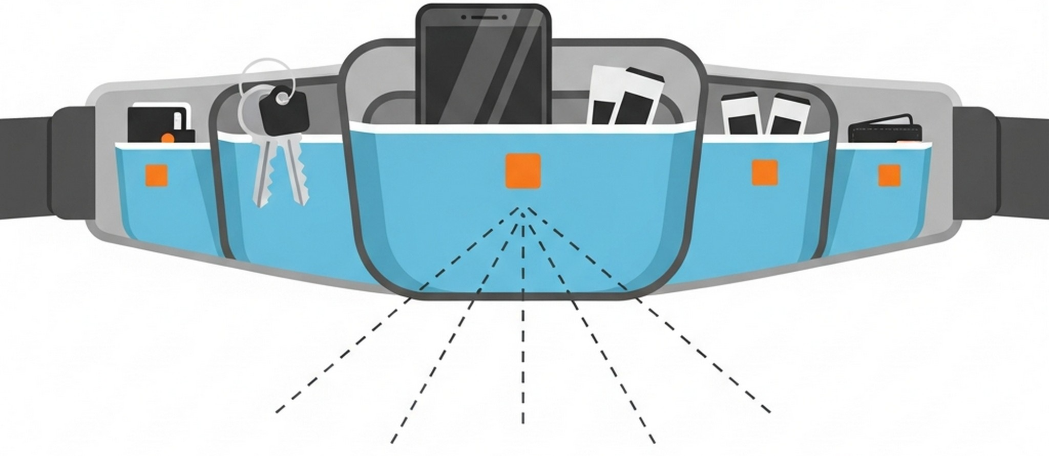 러닝 벨트 수납 구조