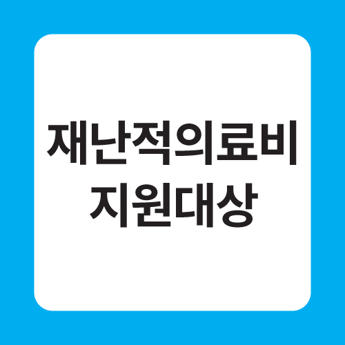 재난적 의료비 지원대상