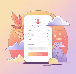 타이젬 계정 만들기 및 회원가입 가이드 로그인 폼 일러스트