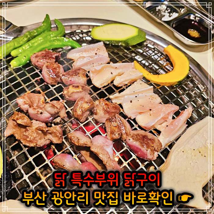 모닝 투데이 부산 광안리 닭고기 모둠구이 맛집