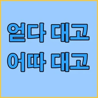 어따대고 얻다대고 맞춤법 맞는 표현_6