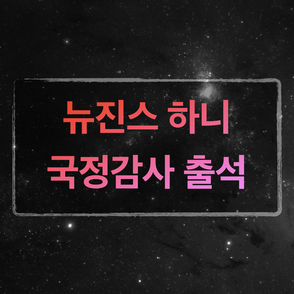 뉴진스_하니_국정감사_출석