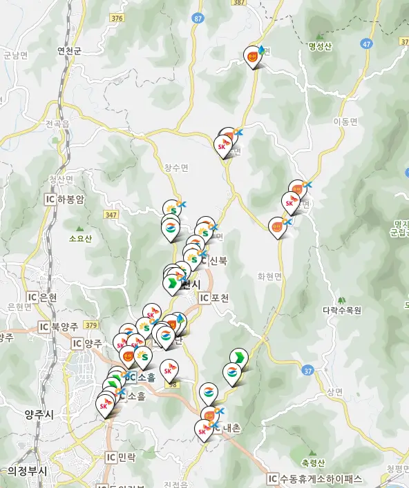 포천시 세차장 위치