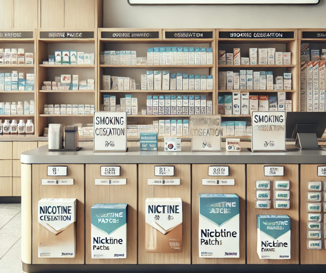 금연 보조제 판매점 내부모습