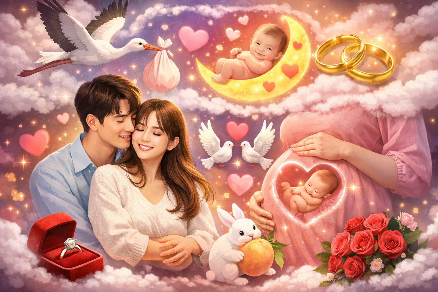 연인과 관련된 태동 꿈