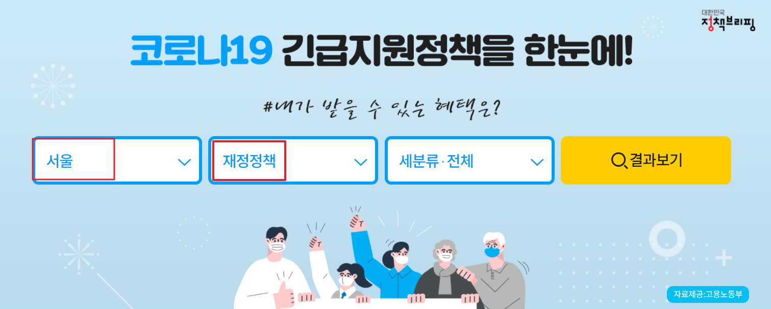 소상공인 방역지원금, 재난지원금 등 사이트