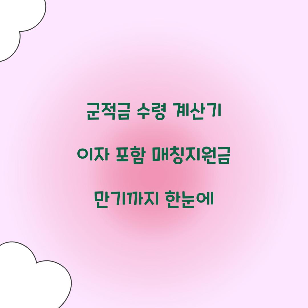 군적금 수령 계산기