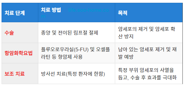 대장암 3기의 치료 계획 수립