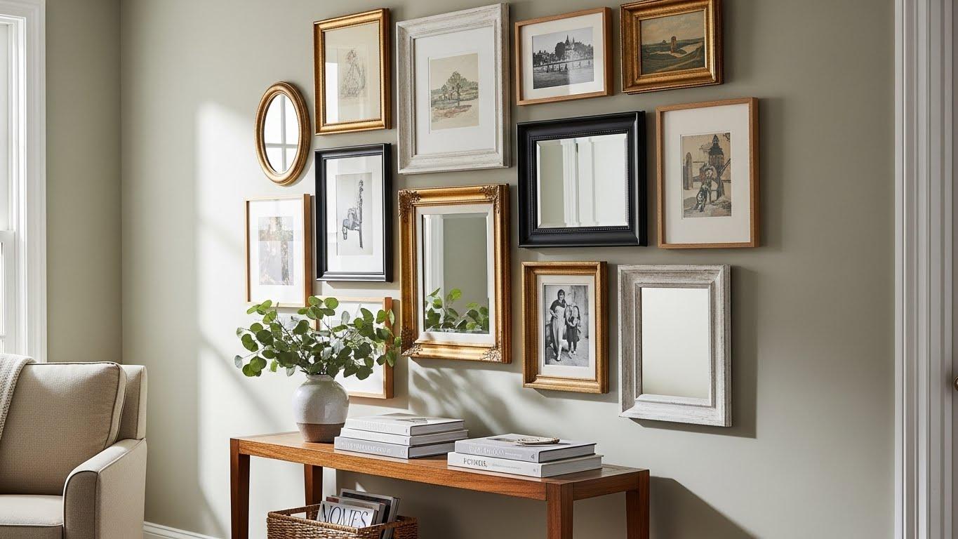 거실 복도 인테리어 그림액자