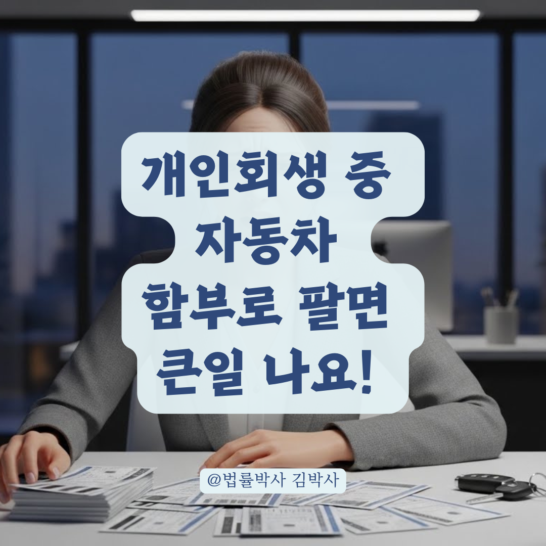 채무조정 중 자동차 처분 시 주의점, 카드사 할부금 반환의 모든 것