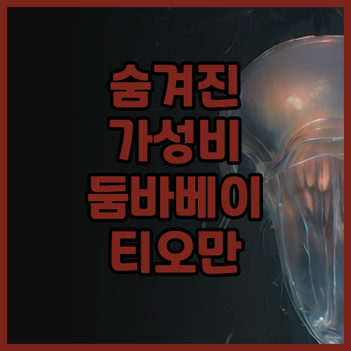 둠바 베이 티오만 후기: 가성비 최고..