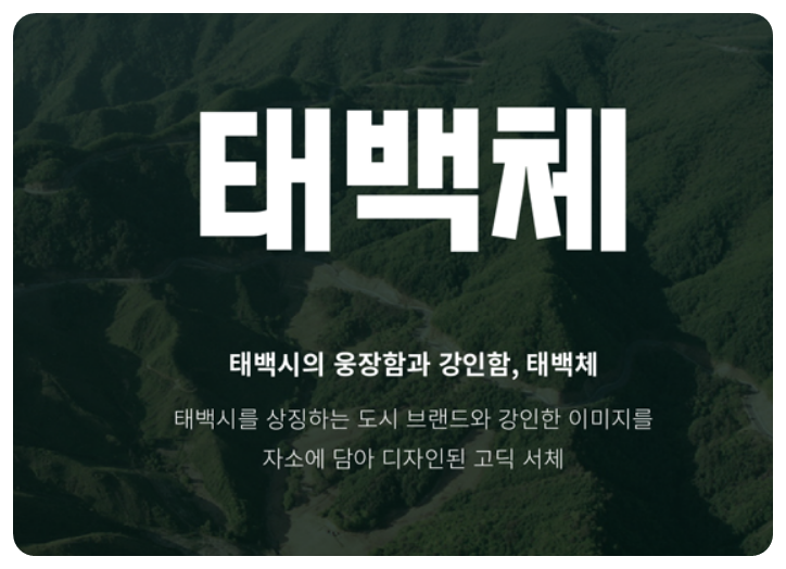 태백체