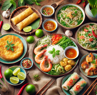 베트남 음식문화의 특성, 대표음식, 식사 예절