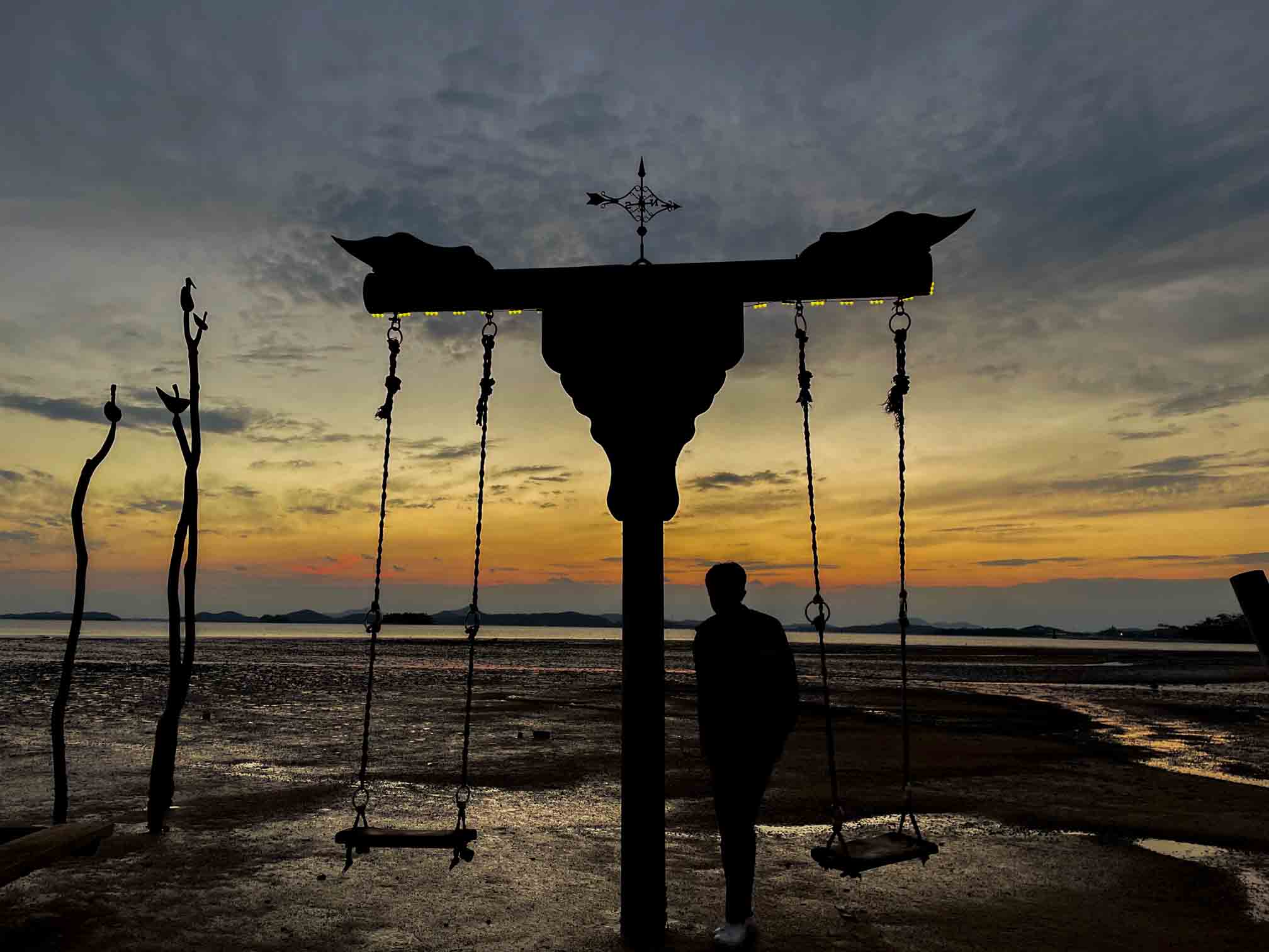 무안 바다그네 노을