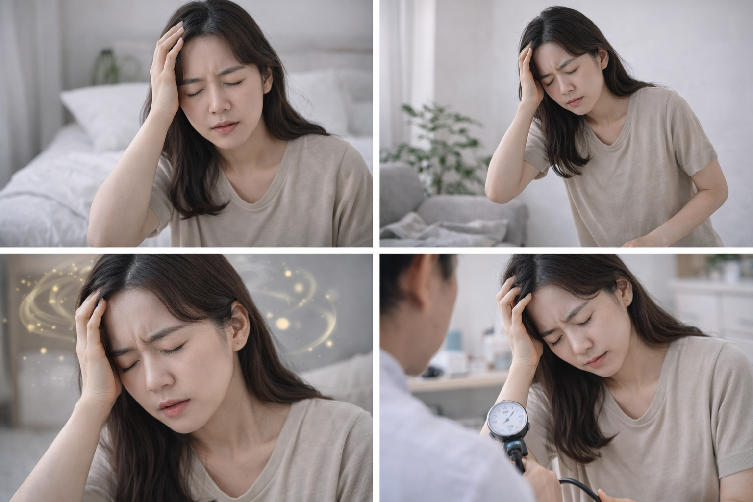 어지럼증 원인 기립성 저혈압 이석증 다양한 어지럼증 이유 이미지