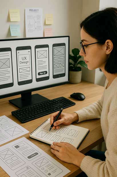 UX 프리랜서 디자이너 작업