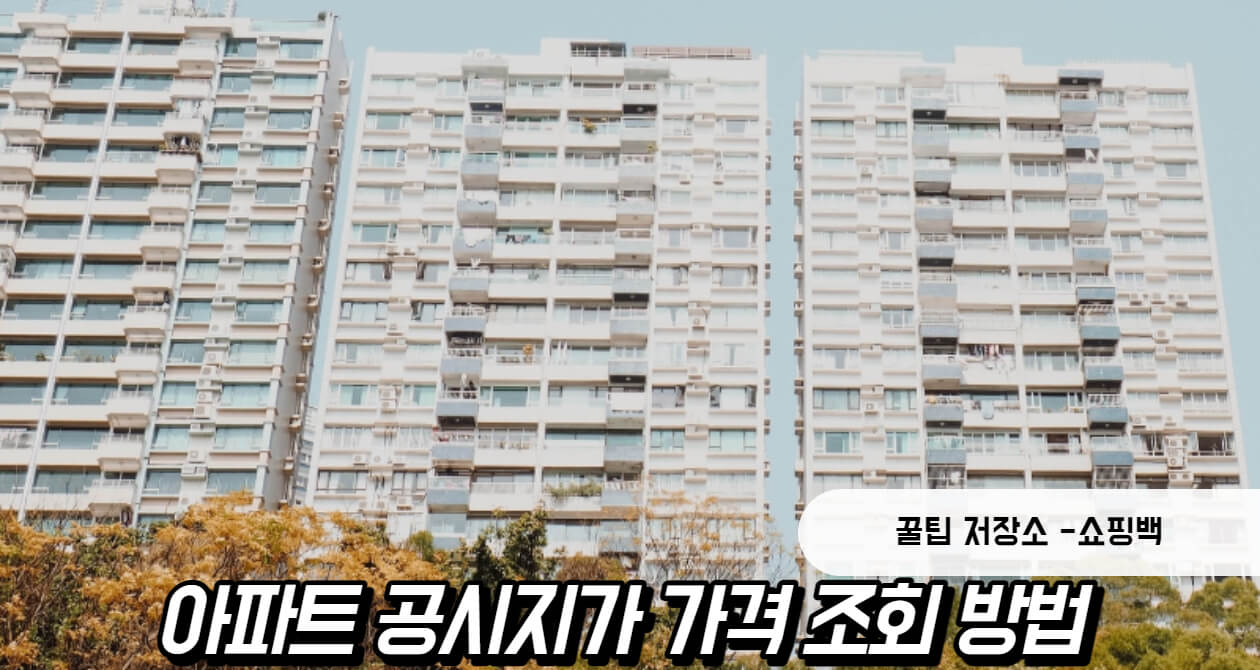 2021 아파트 공시지가 조회 방법 정리