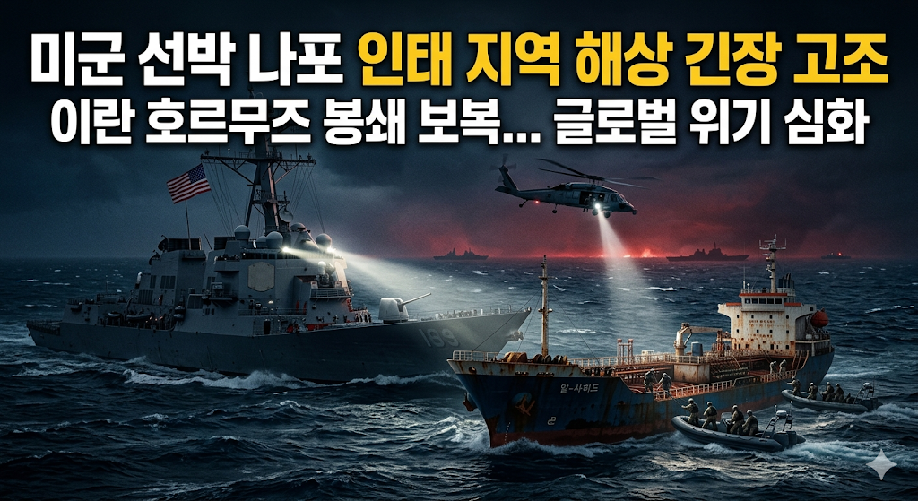 미군 선박 나포, 인도 태평양(인태) 지역 해상 긴장 고조