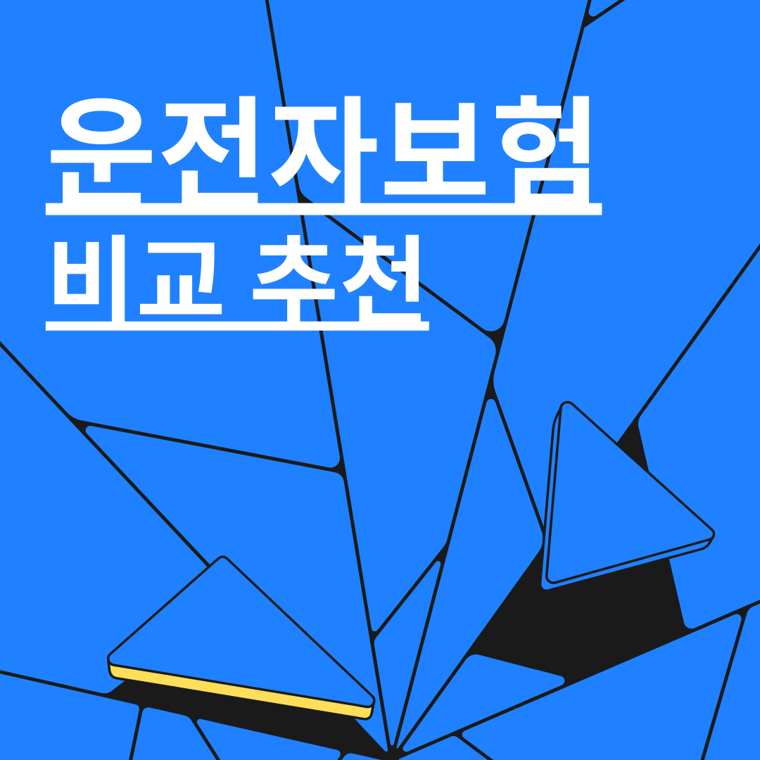 운전자 보험 비교 추천