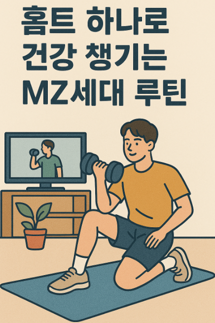 홈트 하나로 건강 챙기기 사진