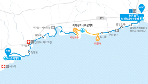 제주도 올레 5코스 지도