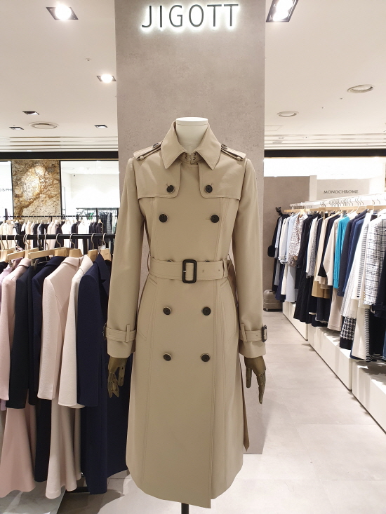지고트 jigott 기본 트렌치 자켓 코트 jm3e0tc01