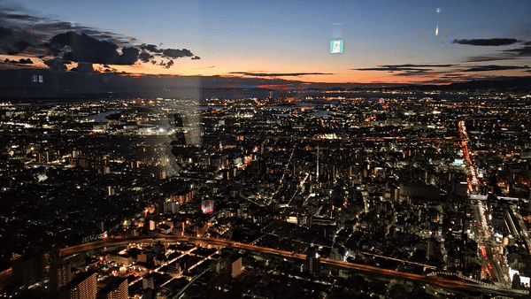 오사카 하루카스 300 야경