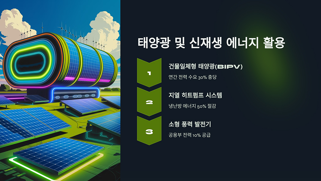 태양광 및 신재생 에너지 활용