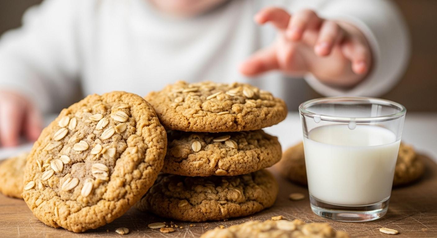 오트밀 분유 쿠키 : 아기 간식