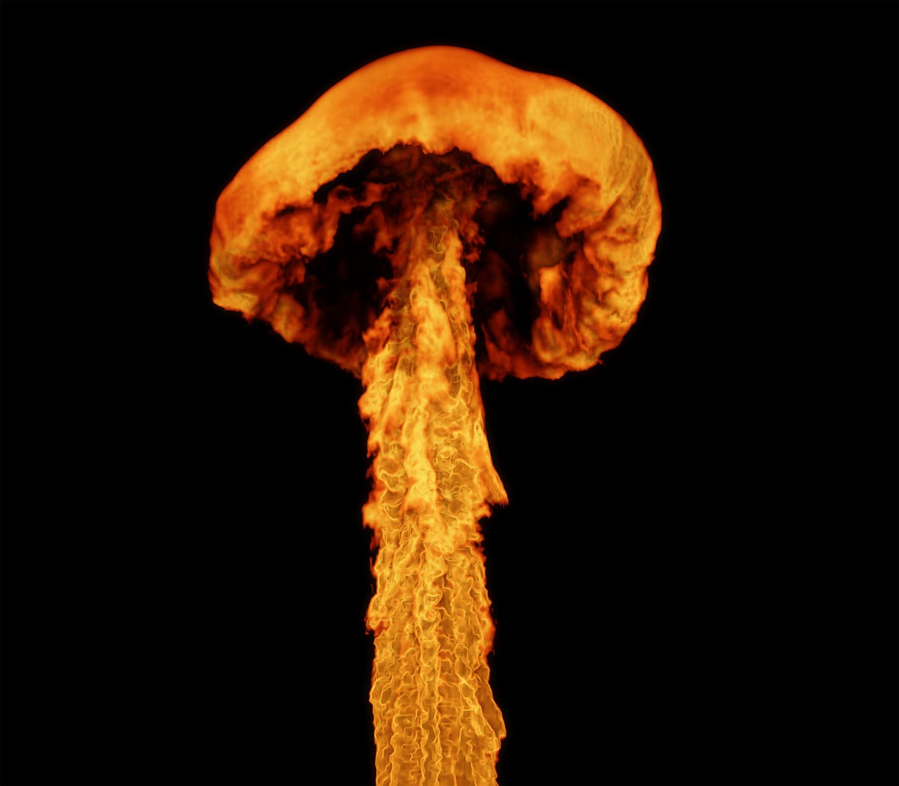 폭탄이 터지는 모습