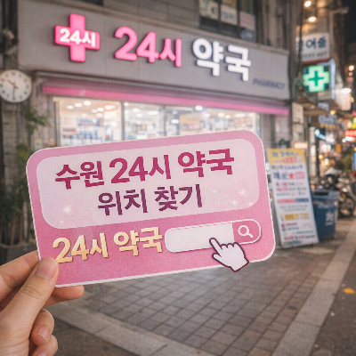 수원 24시 약국 위치 찾는법