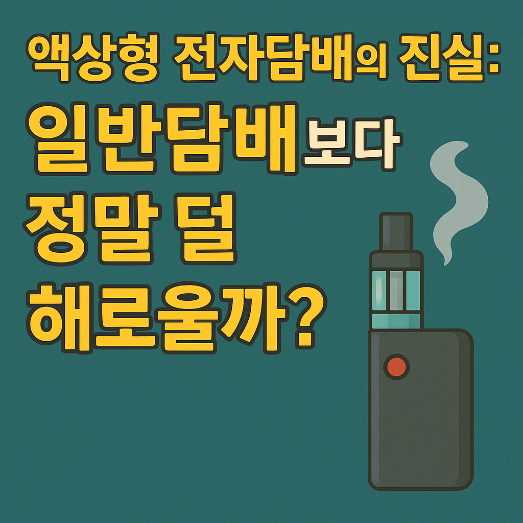 액상형전자담배의 진실