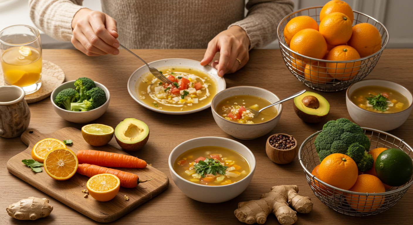 환절기 감기 이제 그만! 면역력 쑥쑥 올리는 밥상 레시피