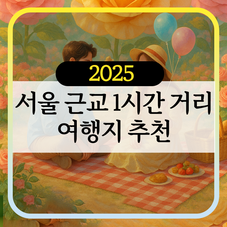서울 근교 1시간 거리 여행지 추천