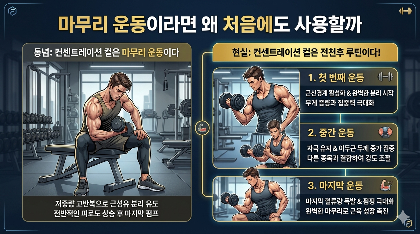 마무리 운동이라면 왜 처음에도 사용할까