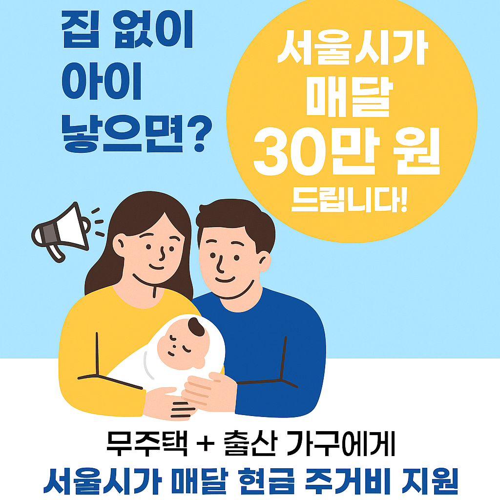 서울시 무주택 출산가구 지원정책