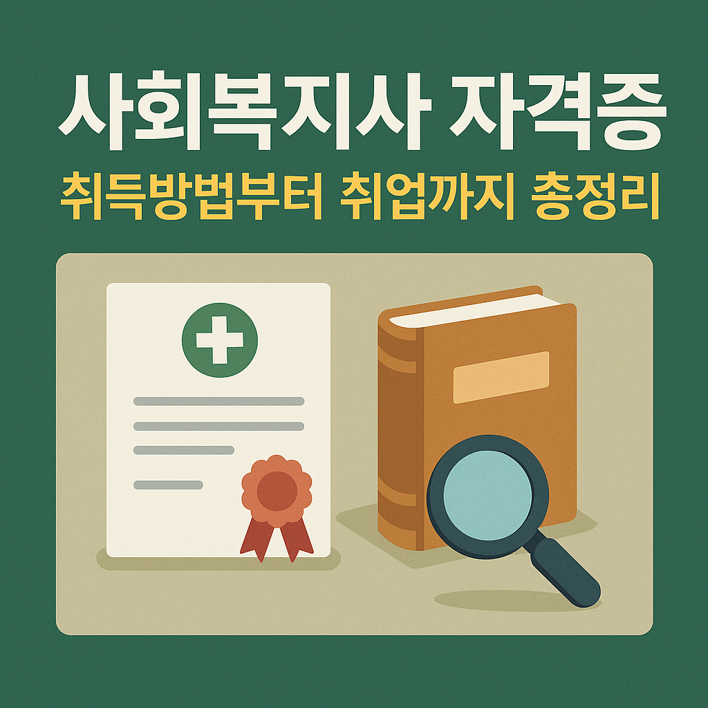 사회복지사 자격증 관련 사진