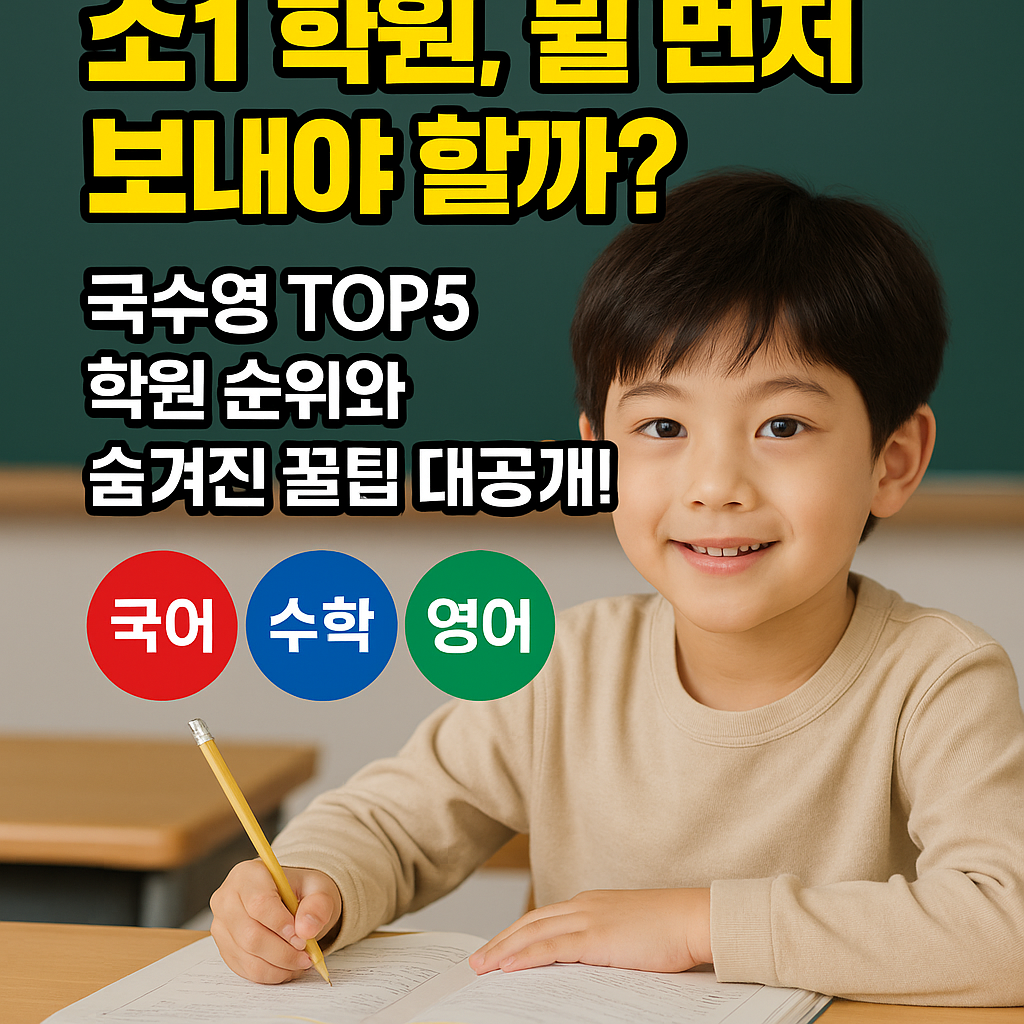 초 1 학원 뭘 먼저 보내야 할까 ?