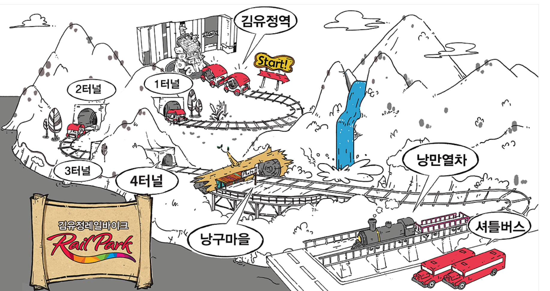 김유정레일바이크 당일 예약,요금,할인,소요시간,운영시간,주변맛집 안내