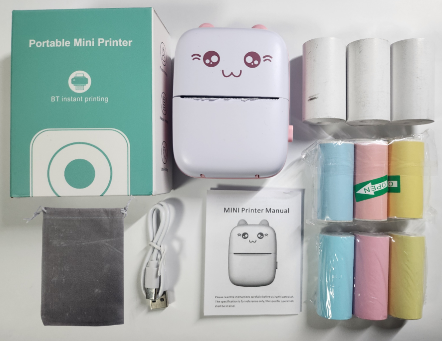 미니 휴대용 열전사 프린터(Portable Mini Printer) 구성품