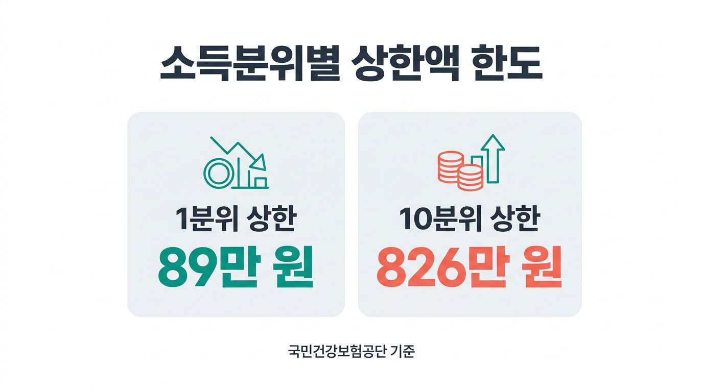 본인부담상한제 소득분위별 상한액 한도