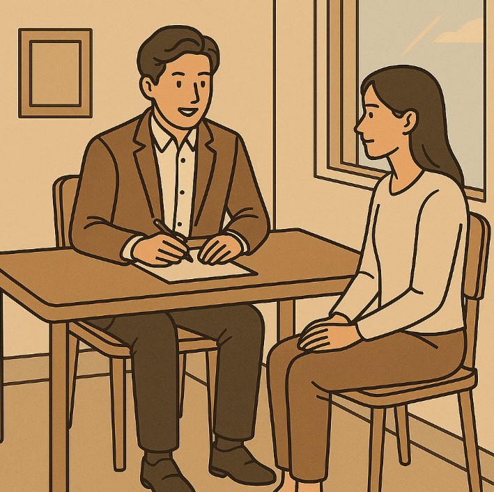 심층 인터뷰 이미지